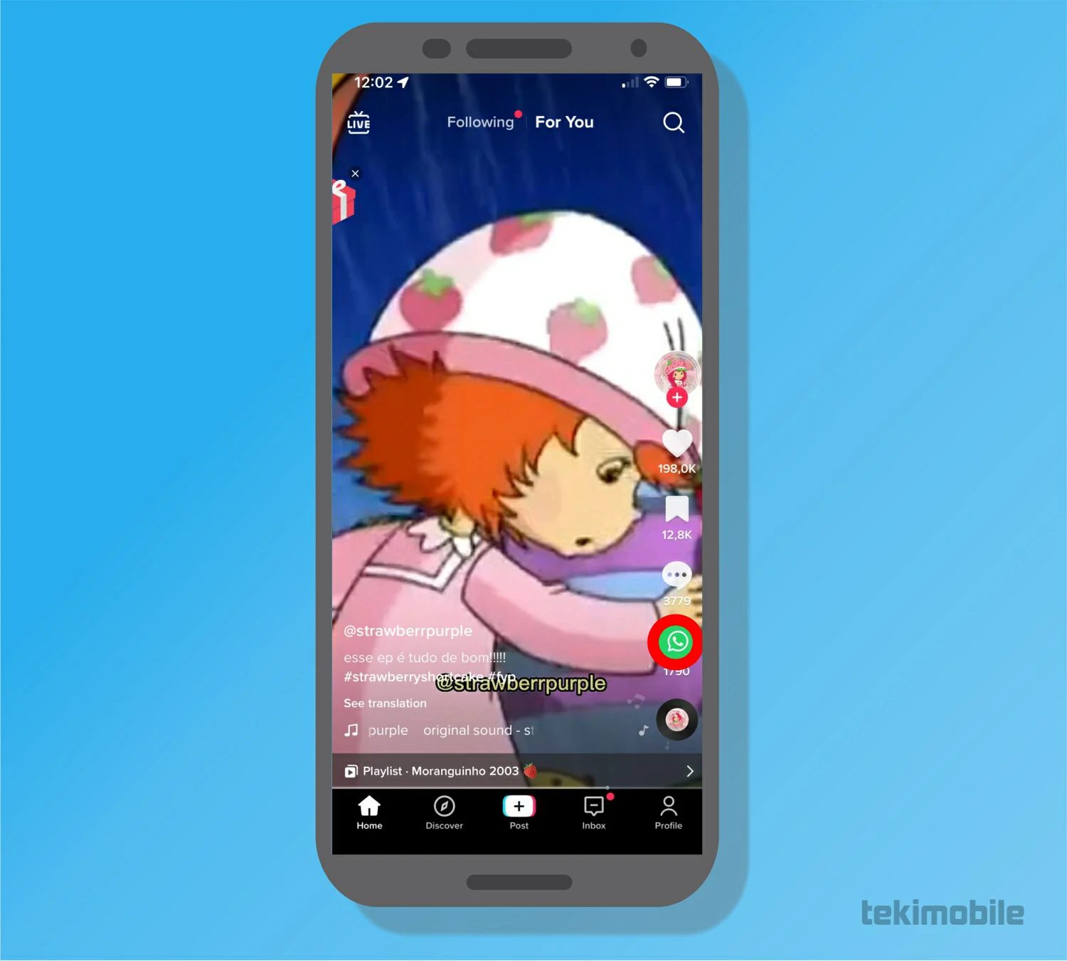 Toque no ícone - 7 modos para tirar marca d'água tiktok