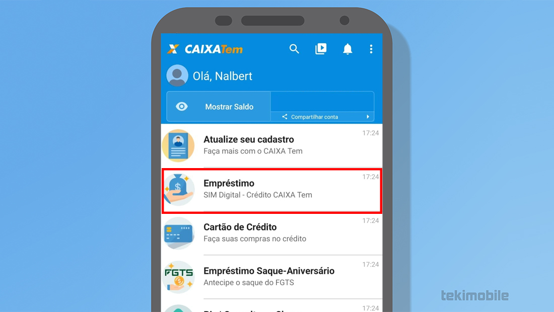 A opção está facilmente localizada