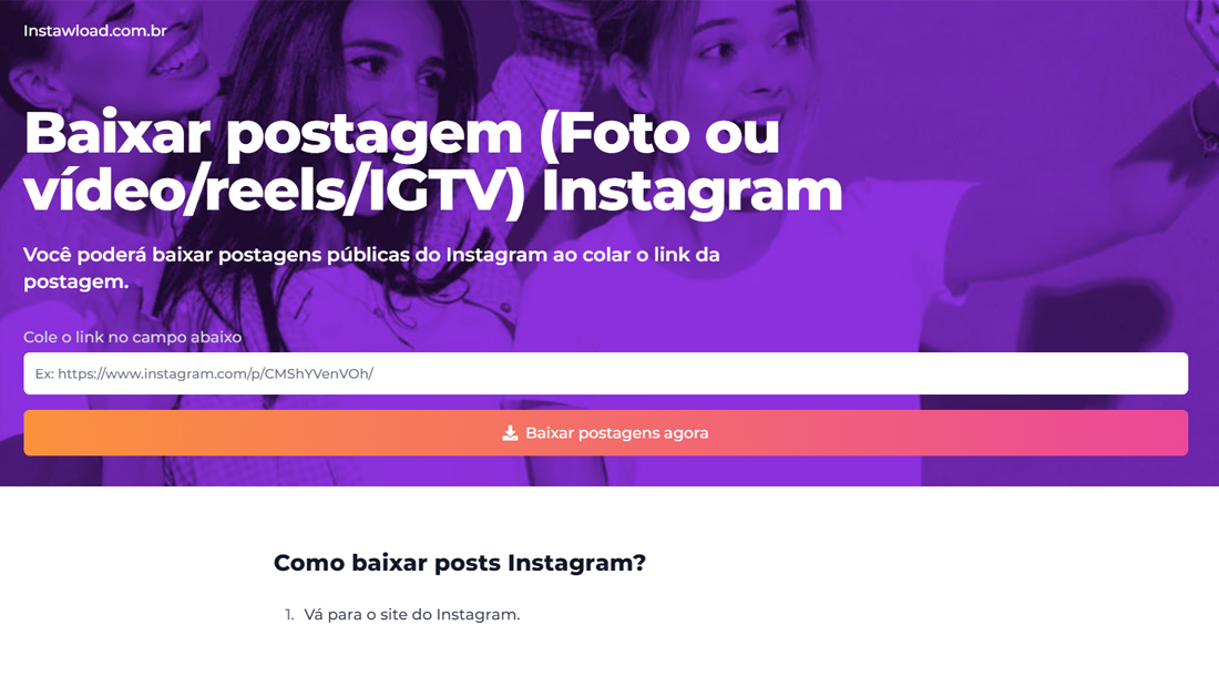 Aprenda como baixar vídeo do Instagram pelo computador