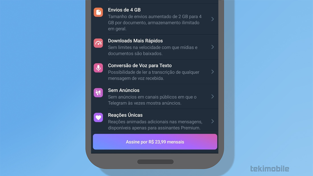 Assine e desfrute dos recursos