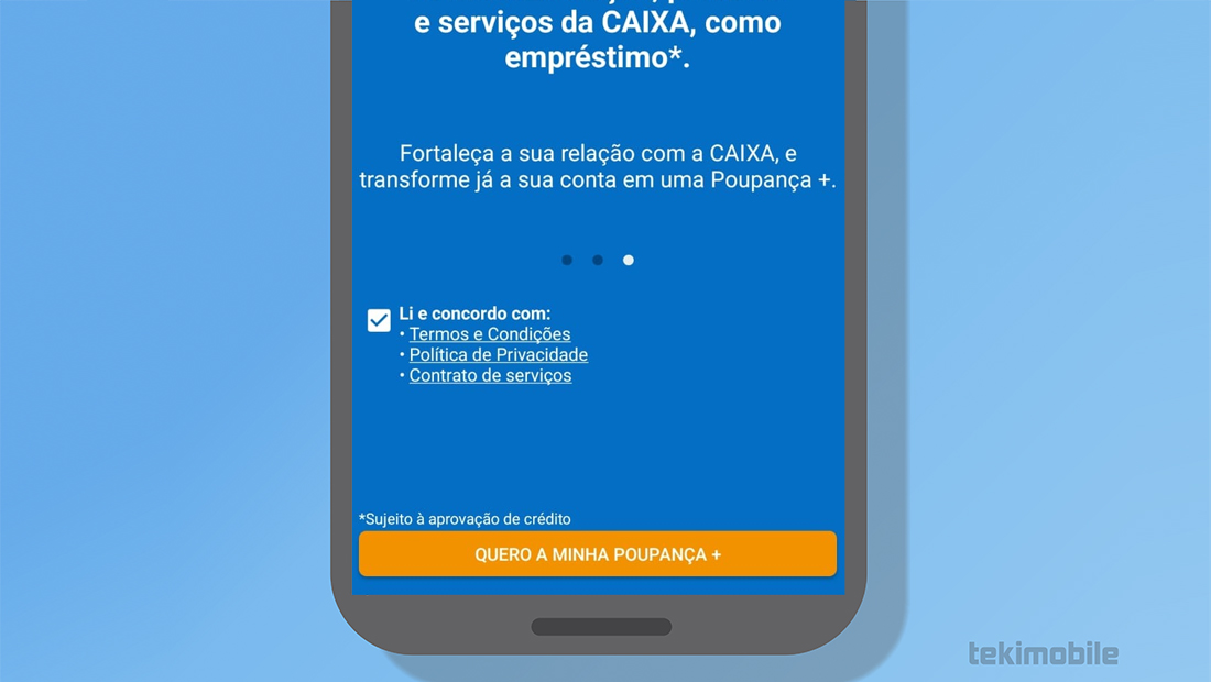 Confirme o processo no Caixa Tem