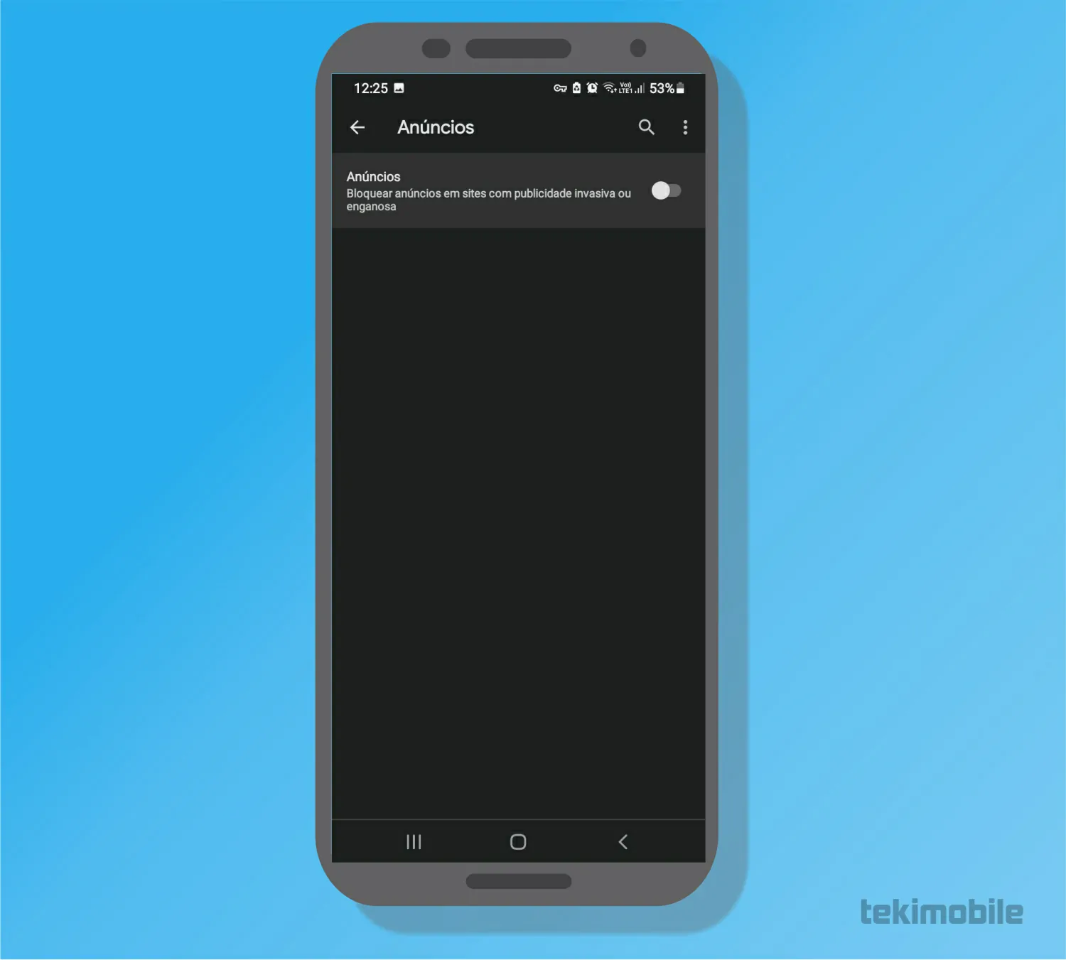 Desative os anuncios - Como tirar propaganda do celular