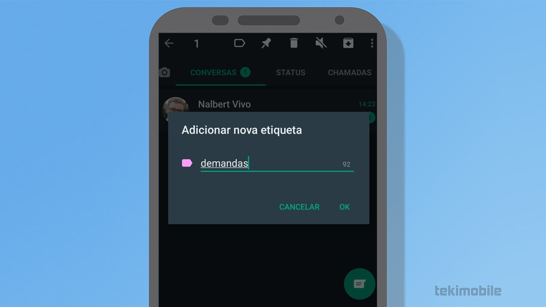 É possível criar várias etiquetas