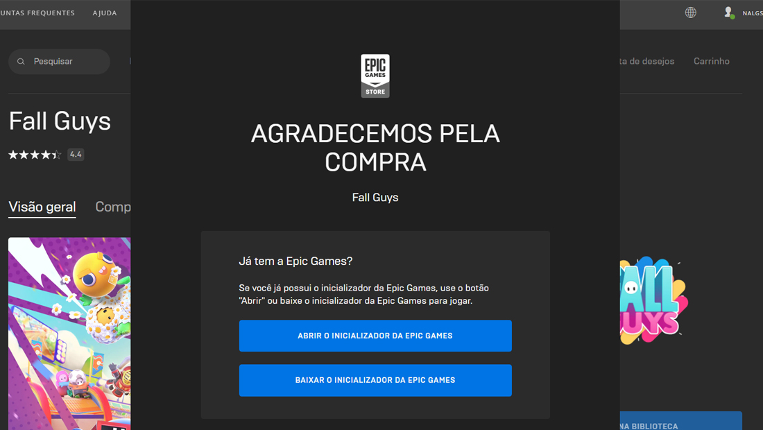 Instale ou abra o Inicializador
