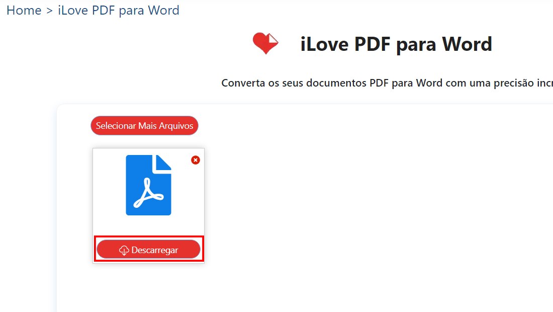 O processo é simples e rápido