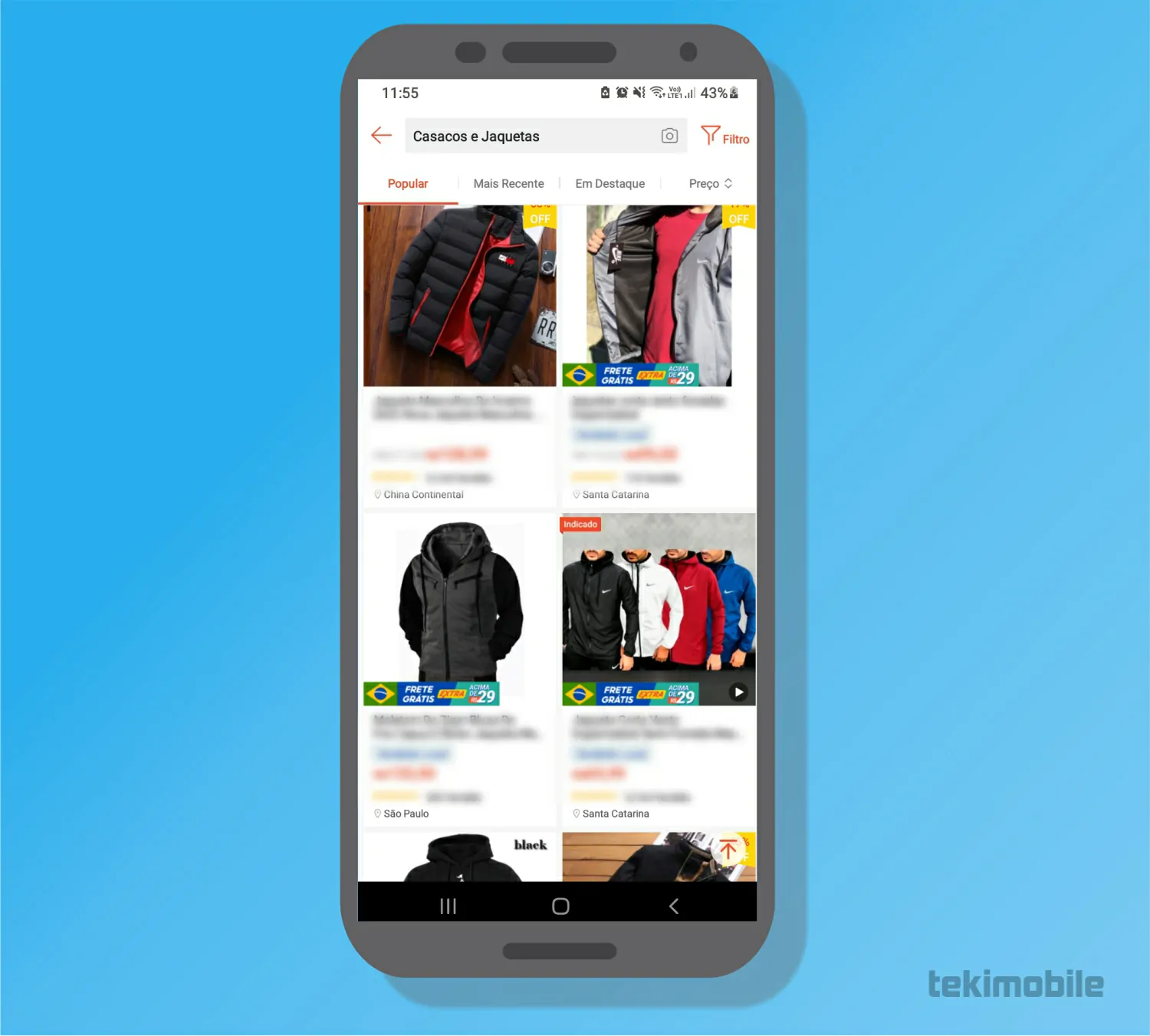 Selecione o produto - Como comprar no Shopee