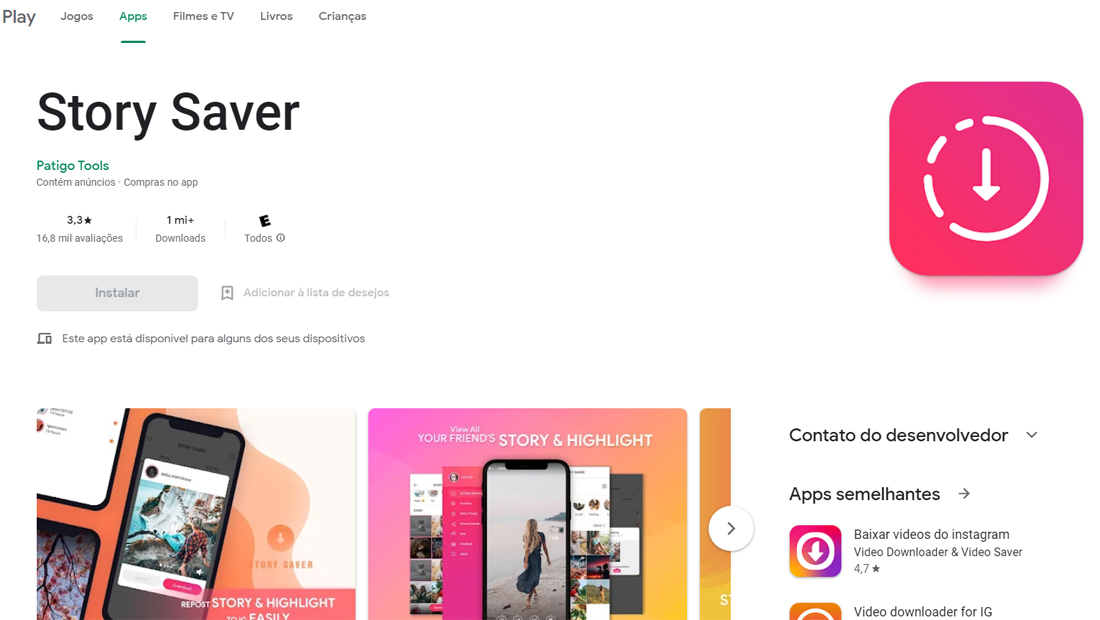 O Story Saver ensina como baixar vídeo do Instagram