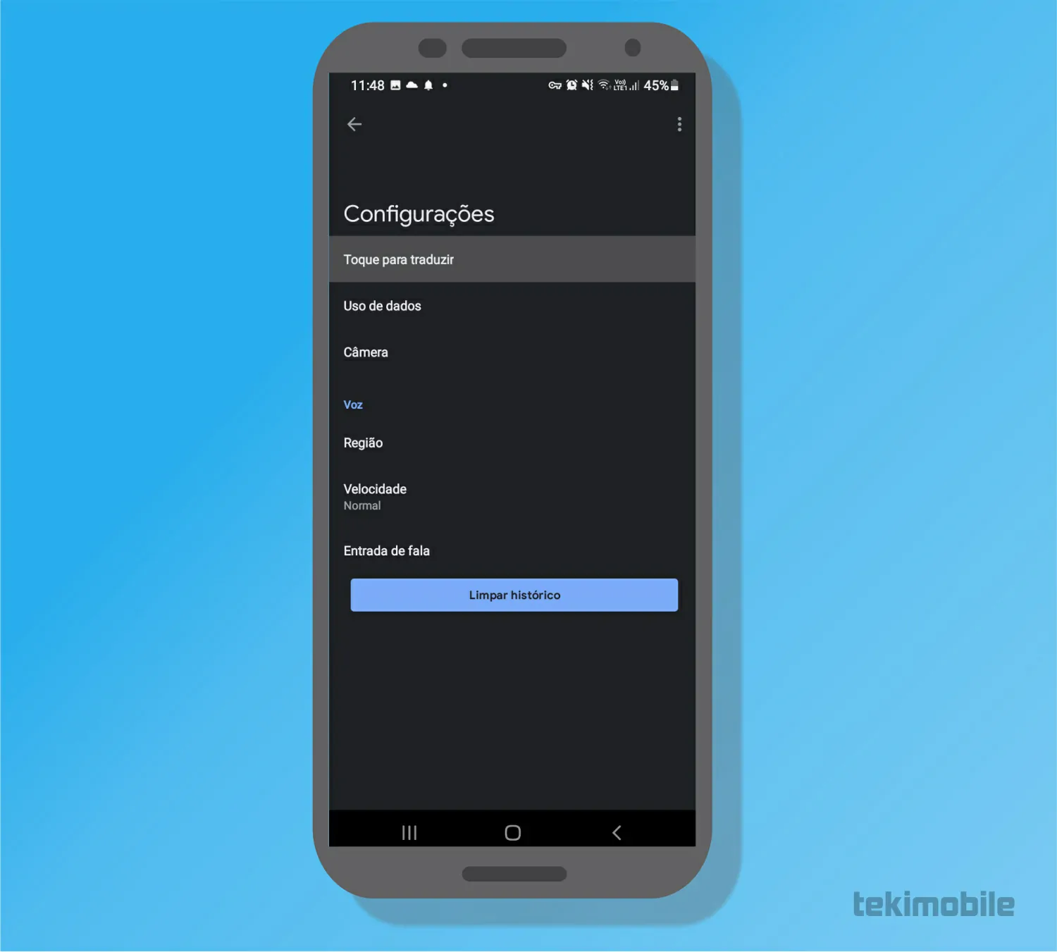 Toque em Toque para traduzir - Como usar o Google tradutor no Whatsapp