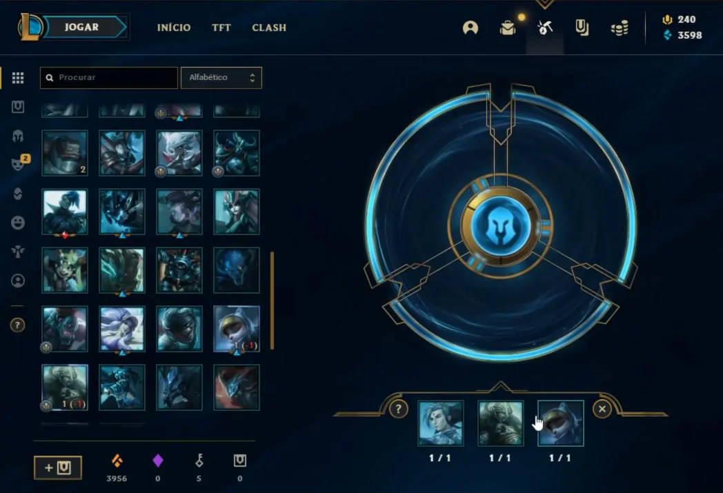 Trocando fragmentos de skin - Como ganhar Skin no LoL de graça