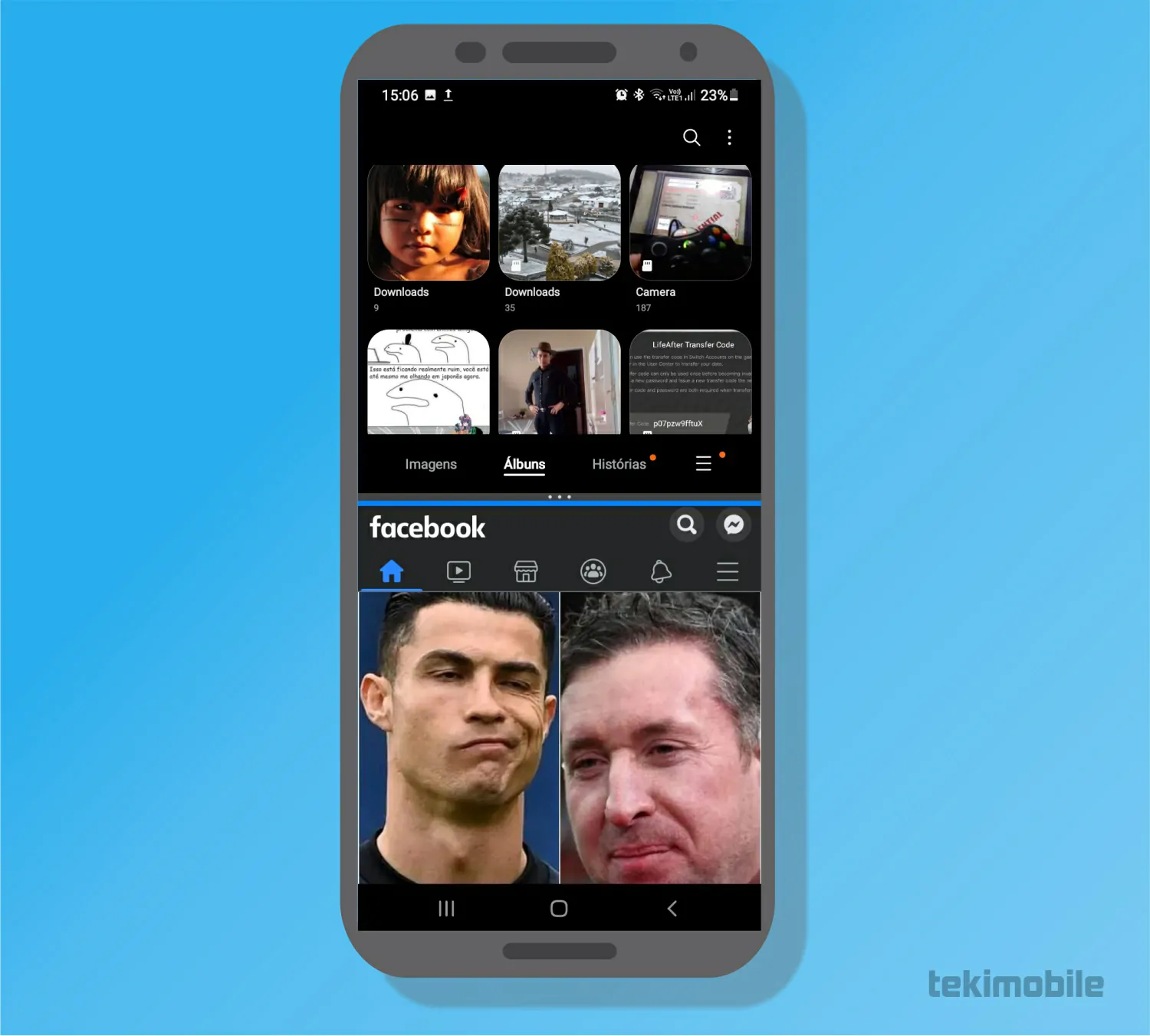 Tela dividia - 10 coisas que o Android é melhor que iPhone