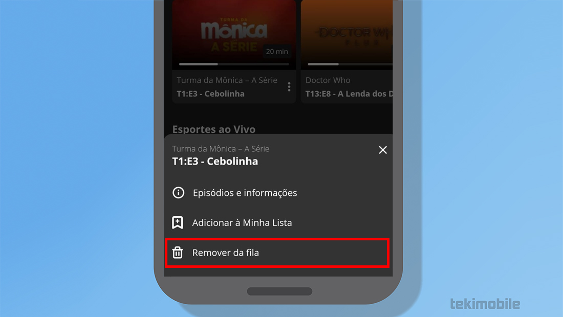A opção é a última da aba