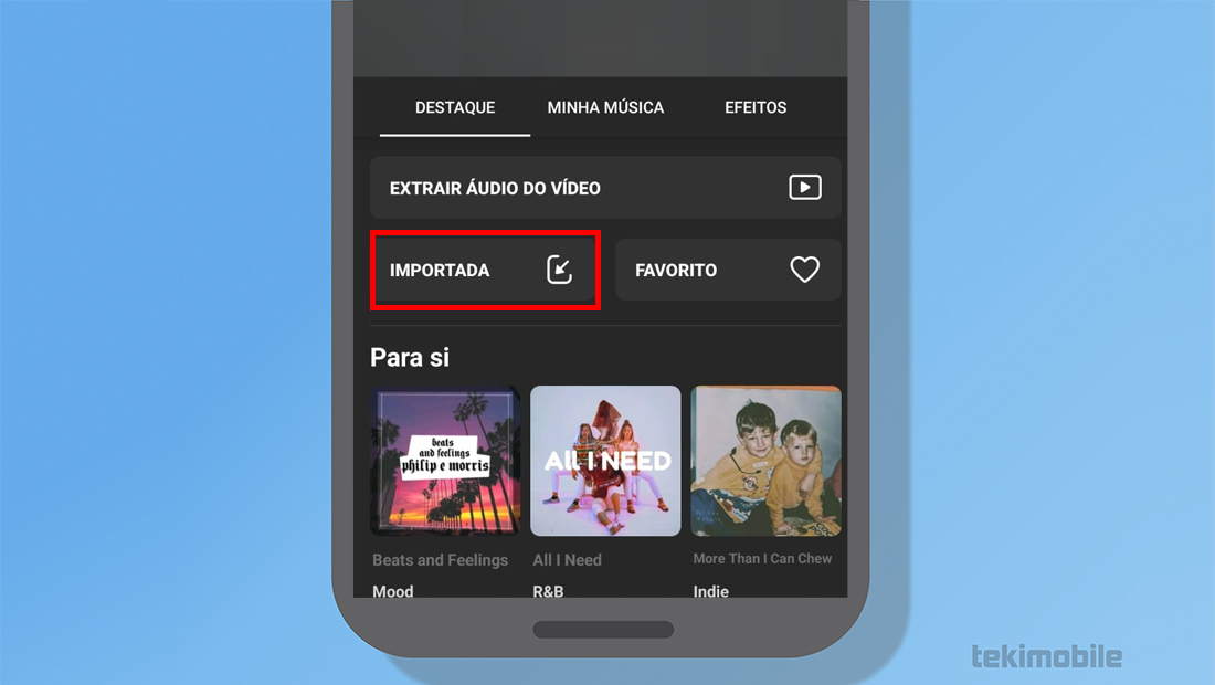 A opção é facilmente encontrada no menu