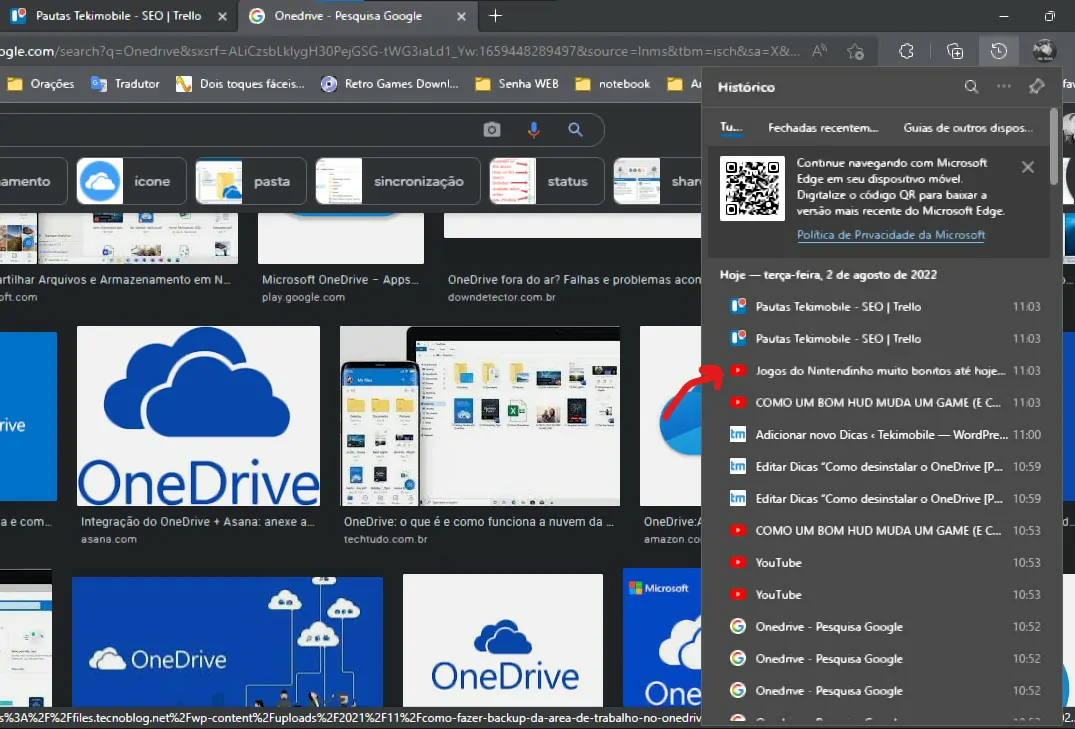 Aqui você encontrará o histórico - Como consultar o histórico no seu computador Windows