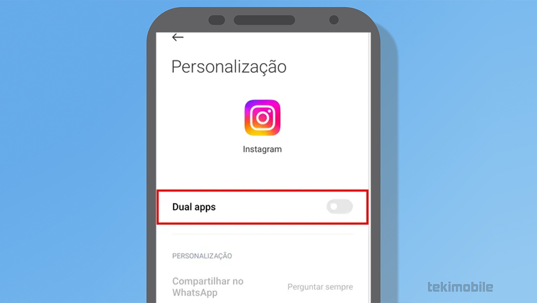 Ative a funcionalidade como mostrado