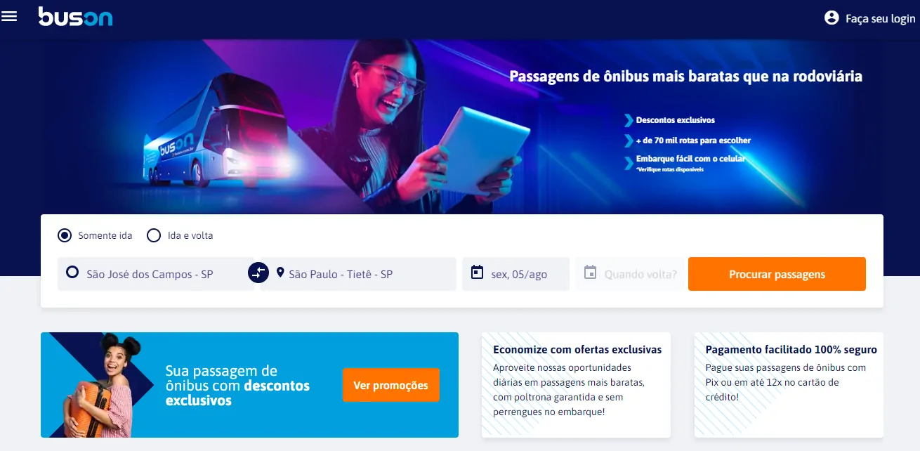 Buson - 5 sites para comprar passagens de ônibus online