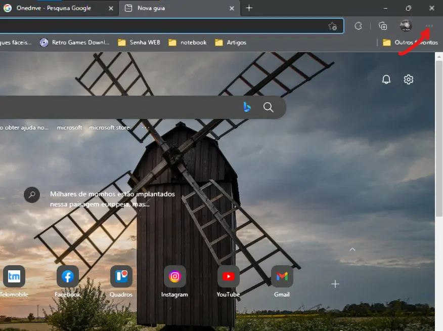 Clique em mais opções - Como consultar o histórico no seu computador Windows