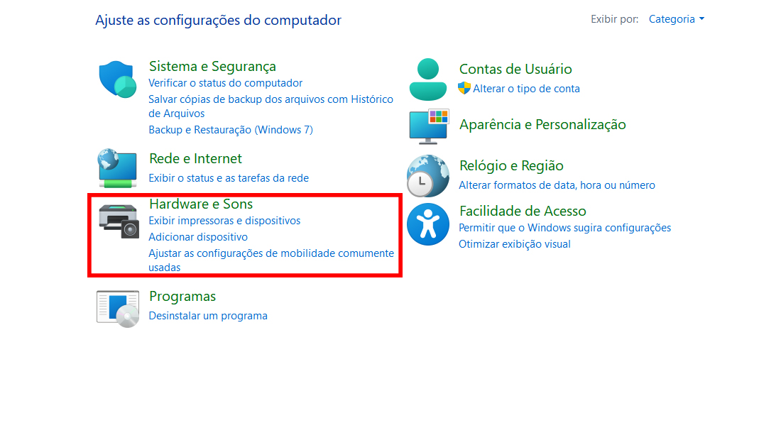 O sistema permite realizar vários outros ajustes