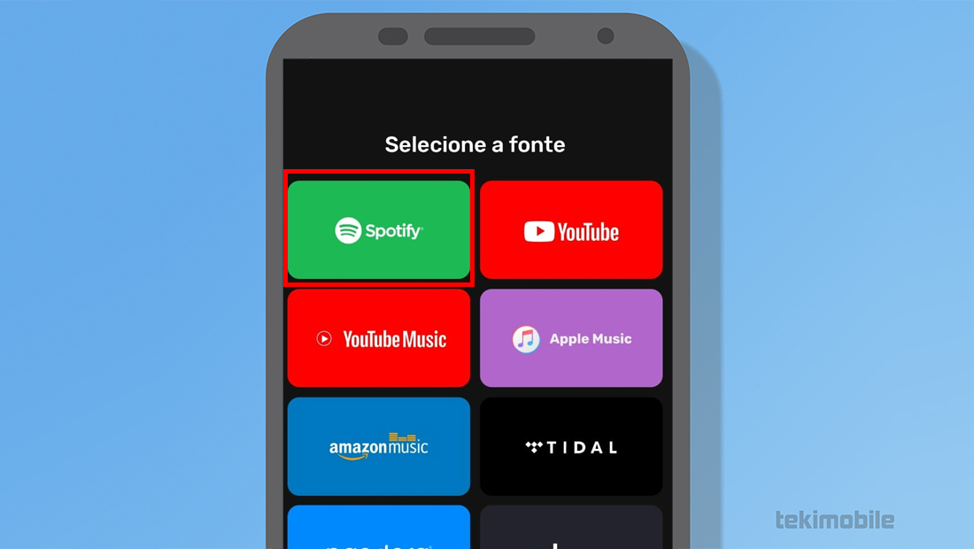 O Spotify é um dos primeiros exibidos