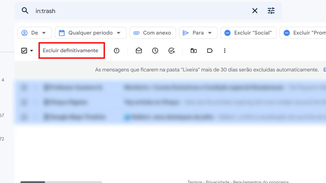 O botão esta na parte superior da página