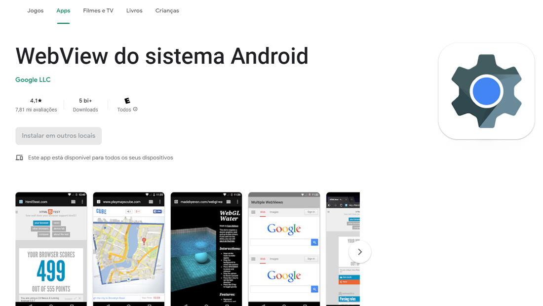 Android System Webview: o que é e para que serve