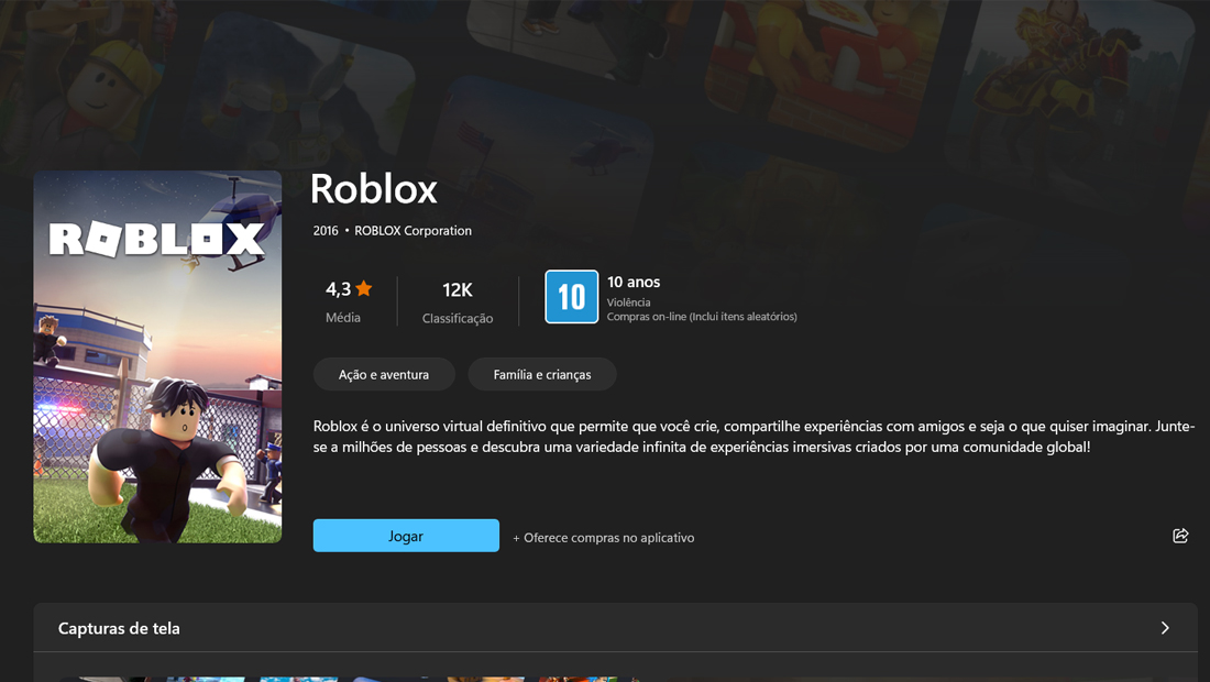 Depois de instalado basta se divertir