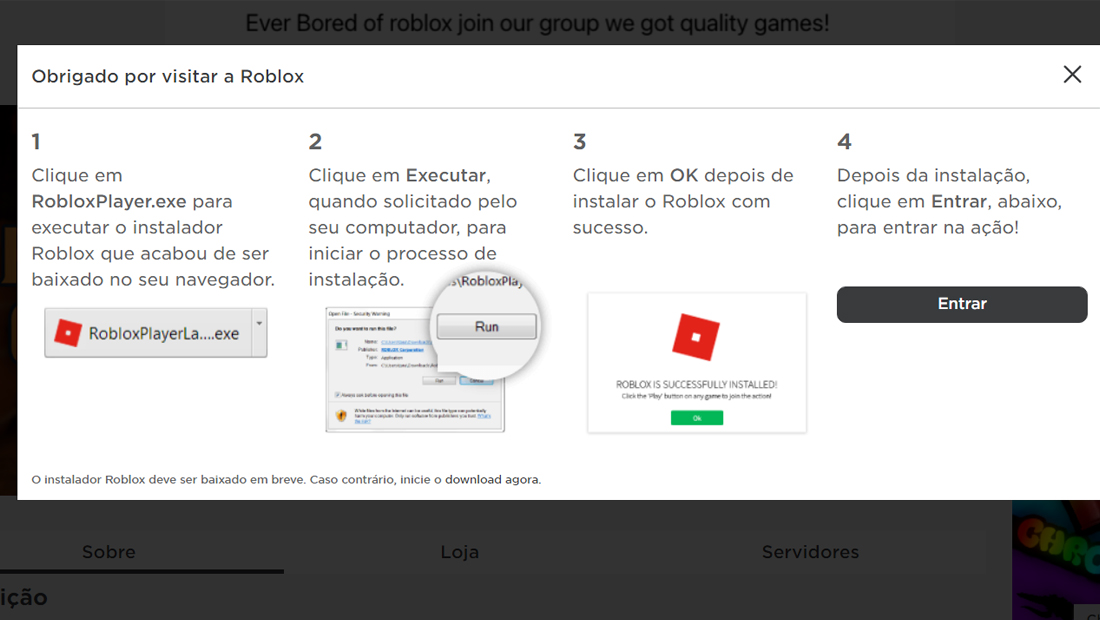 O próprio site pode ser seu guia