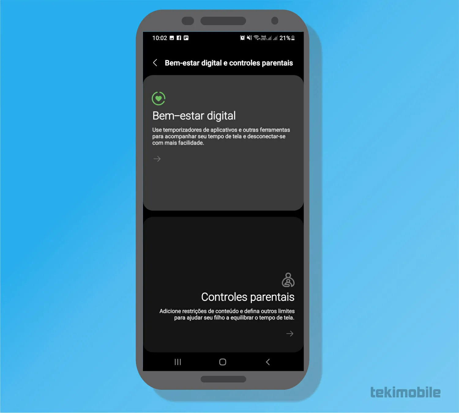 Selecione Bem-estar digital novamente - Como saber tempo gasto no celular [Android e iPhone]