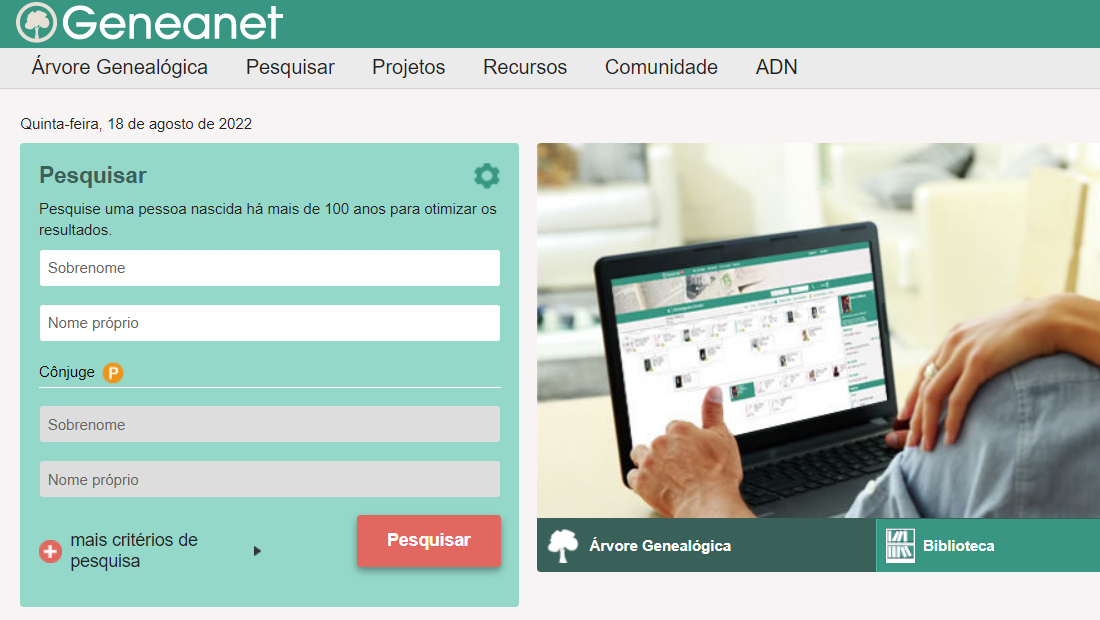 Um site simples e completo