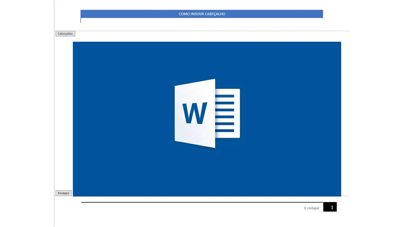Word: como colocar cabeçalho e rodapé