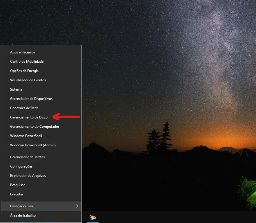 Clique em Gerenciamento - 6 maneiras de como liberar espaço no PC
