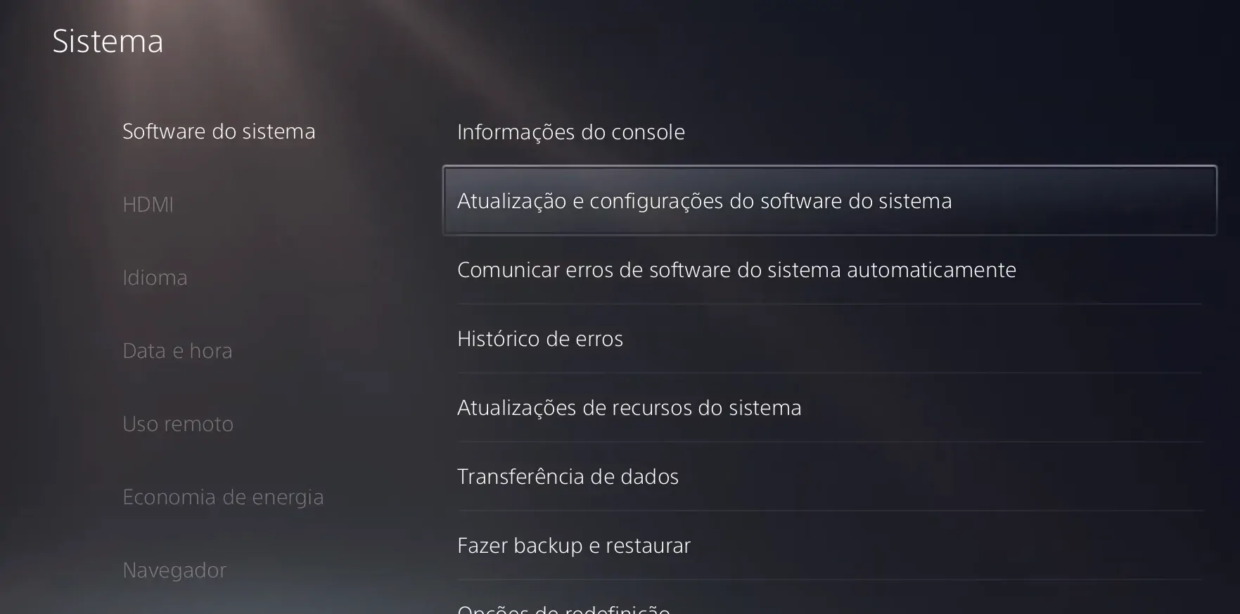Entre em Atualização e configuração - Como atualizar jogos no PS4 e PS5.png