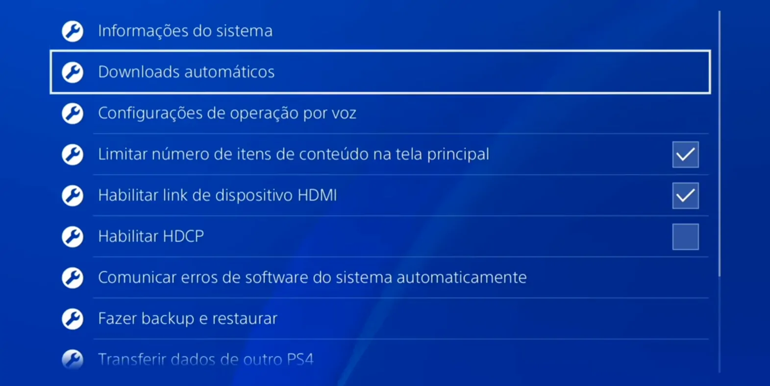 Entre em Downloads automaticos - Como atualizar jogos no PS4 e PS5