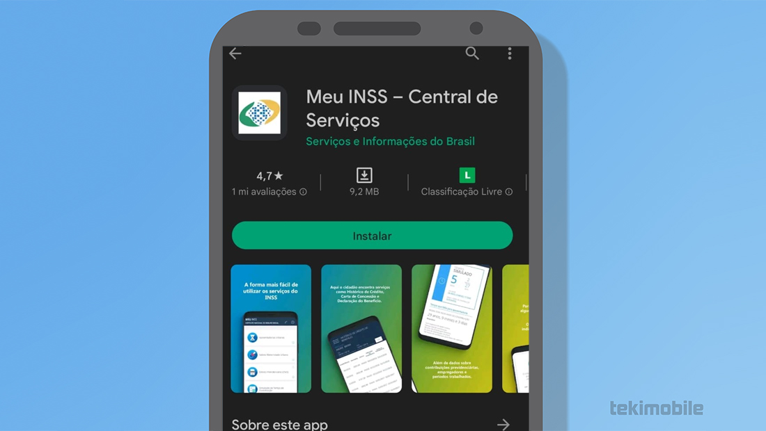 Instale e abra o app