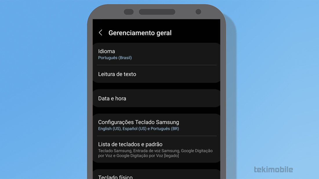 Os passos podem ser diferentes em cada celular