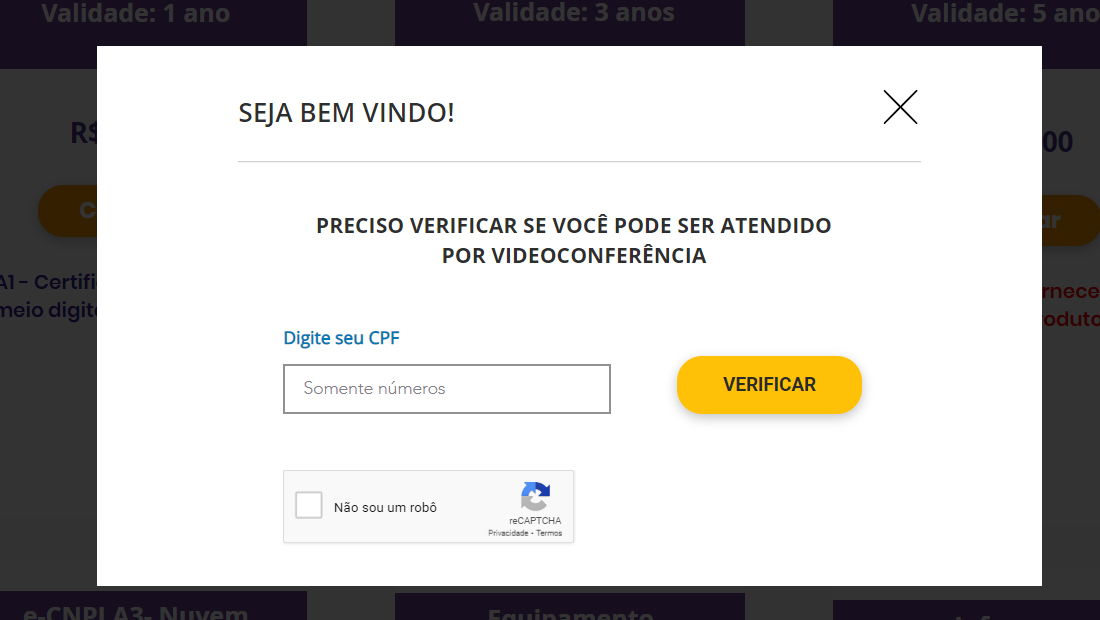 Informe tudo corretamente para o processo