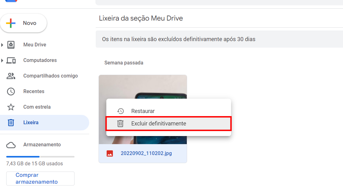 Faça o processo cuidadosamente