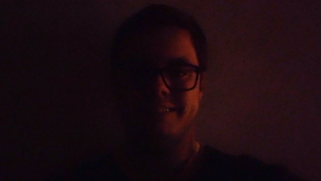 Câmera traseira com o modo noturno ativado
