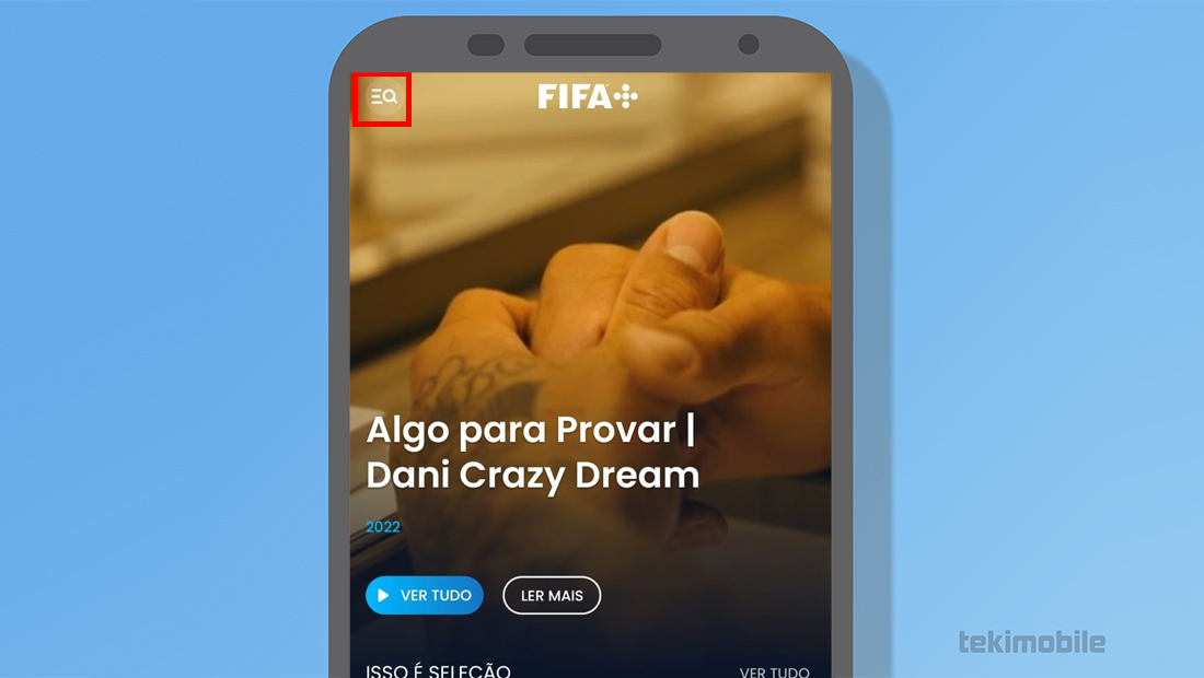 O ícone está facilmente localizado