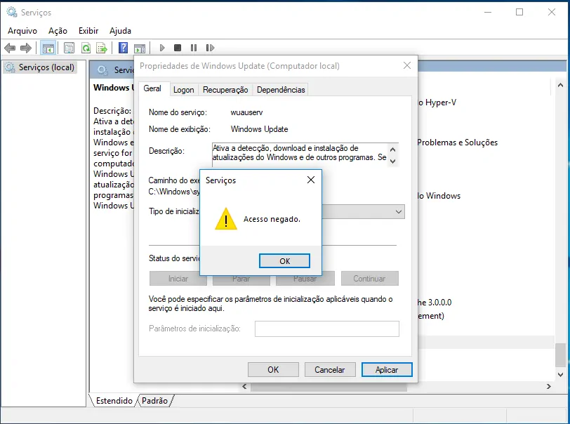 Acesso negado - Erros comuns do Windows e como solucionar