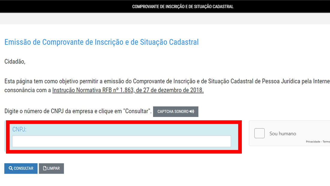 Aprenda como consultar cartão CNPJ