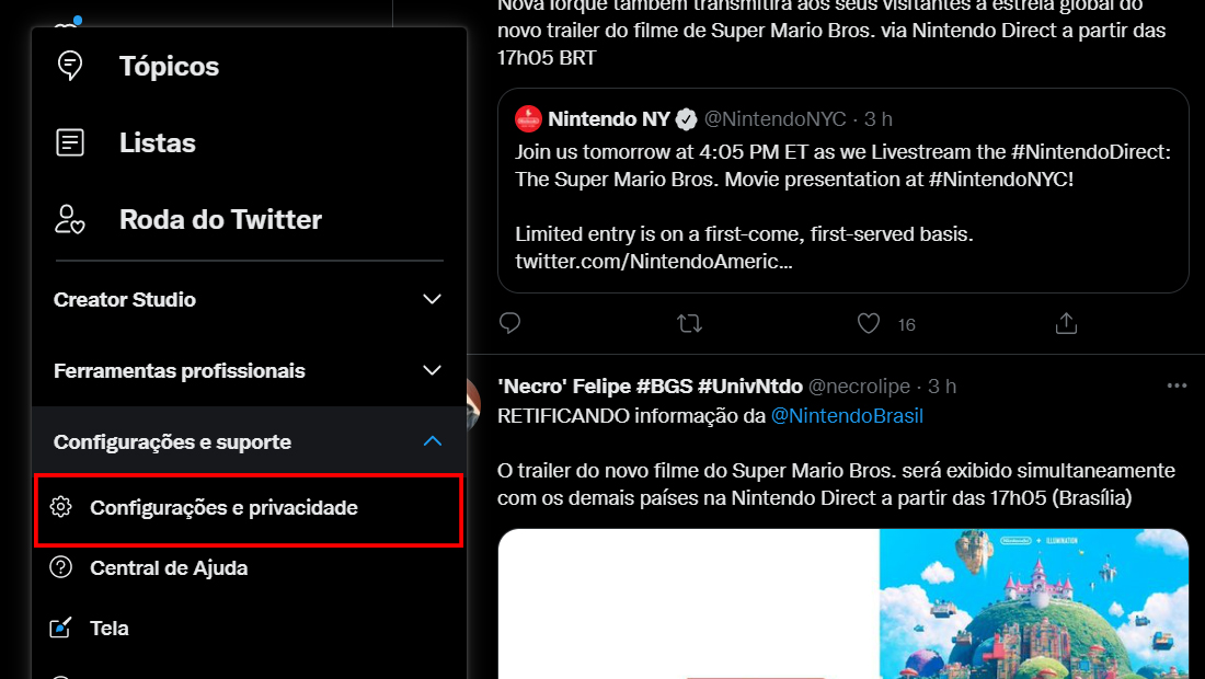 como deixar o twitter privado