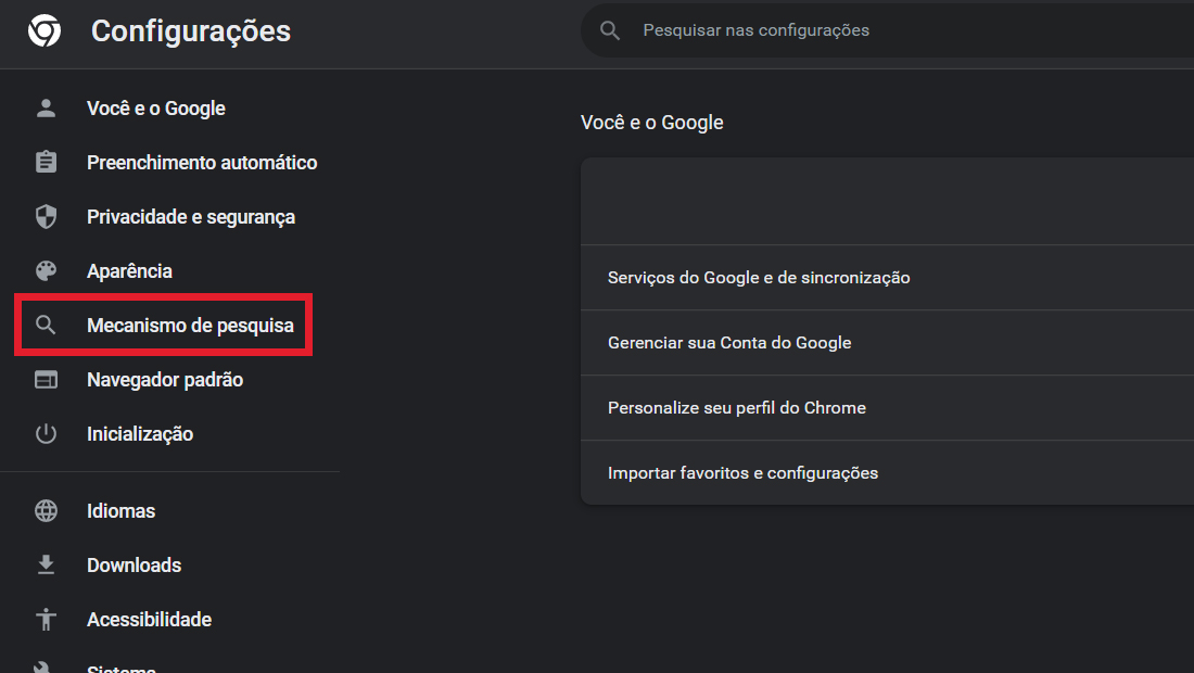 Aprenda como fixar a pesquisa do Google painel esquerdo