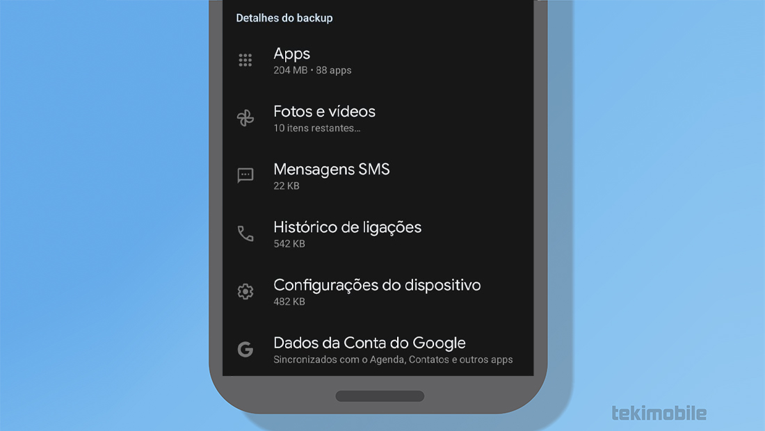 Como restaurar dados para um celular Android novo