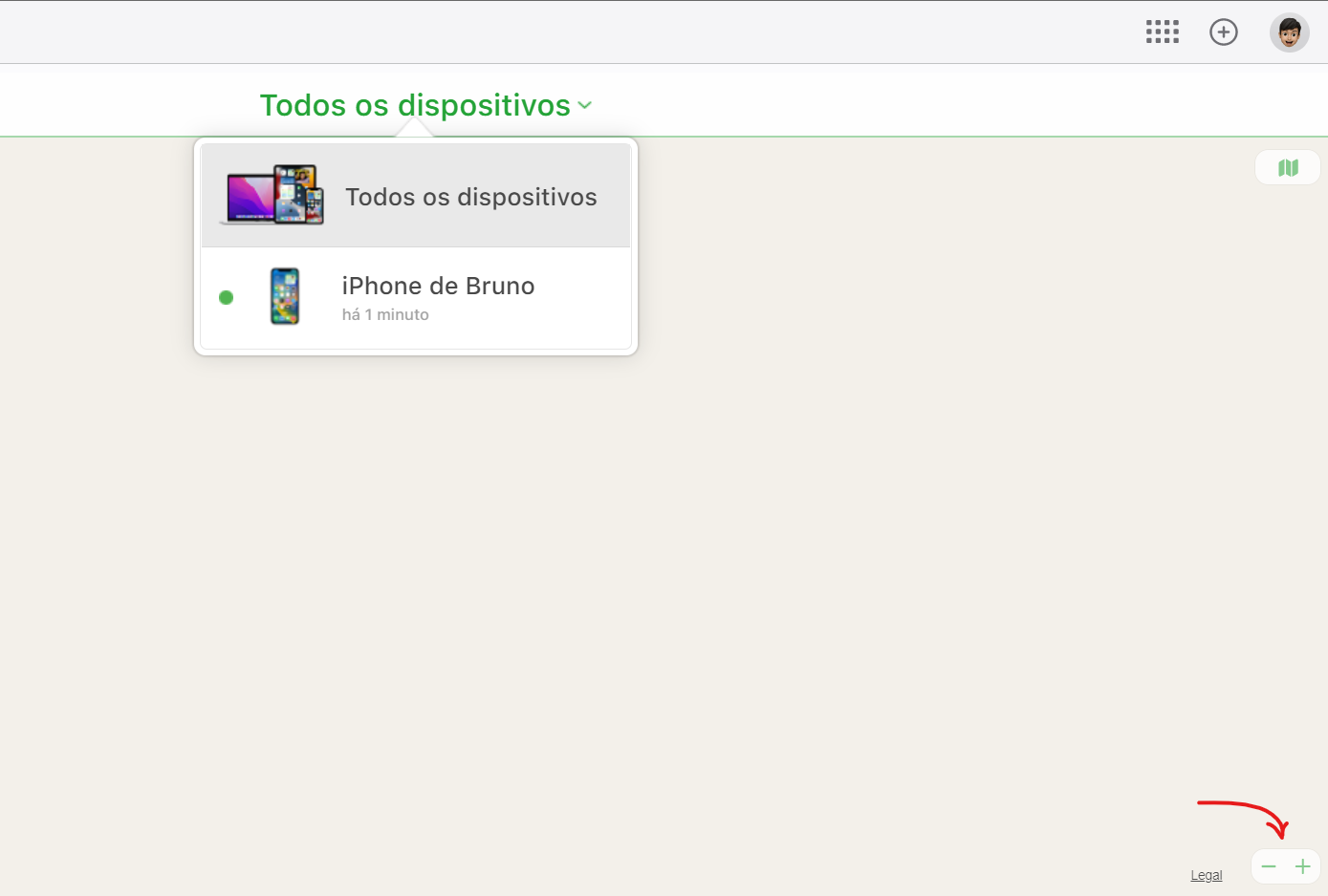Clique em mais ou menos para zoom - Como formatar ou bloquear iPhone roubado perdido