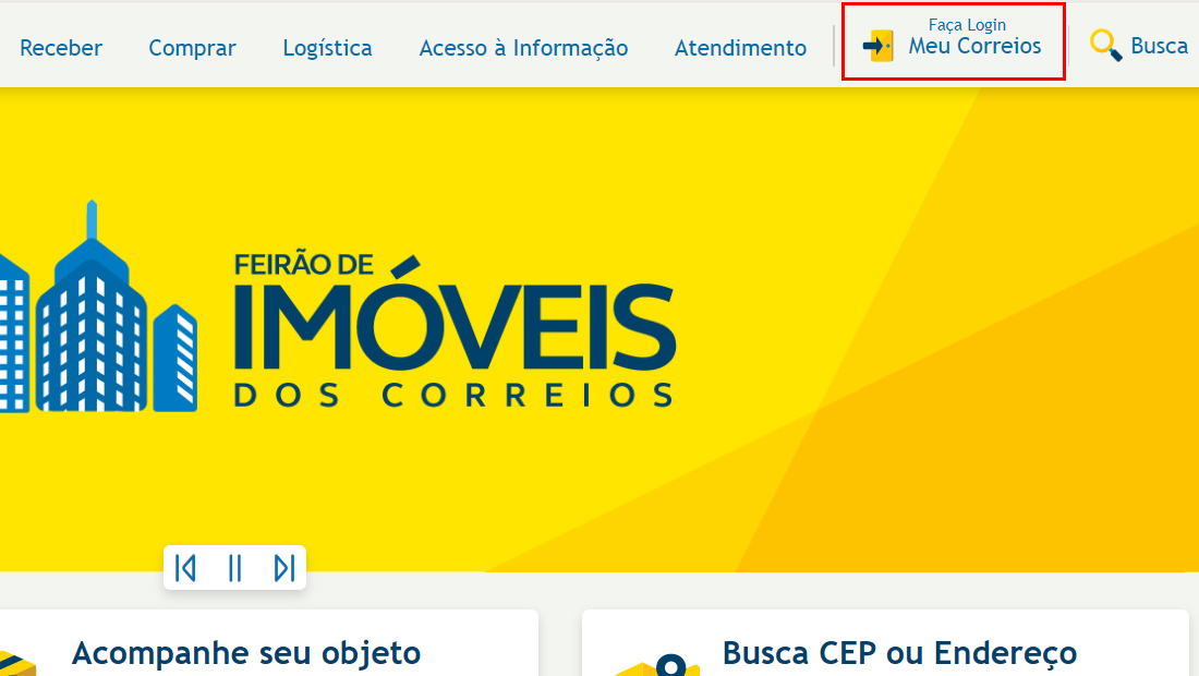 Como descobrir código de rastreamento dos Correios pelo CPF login