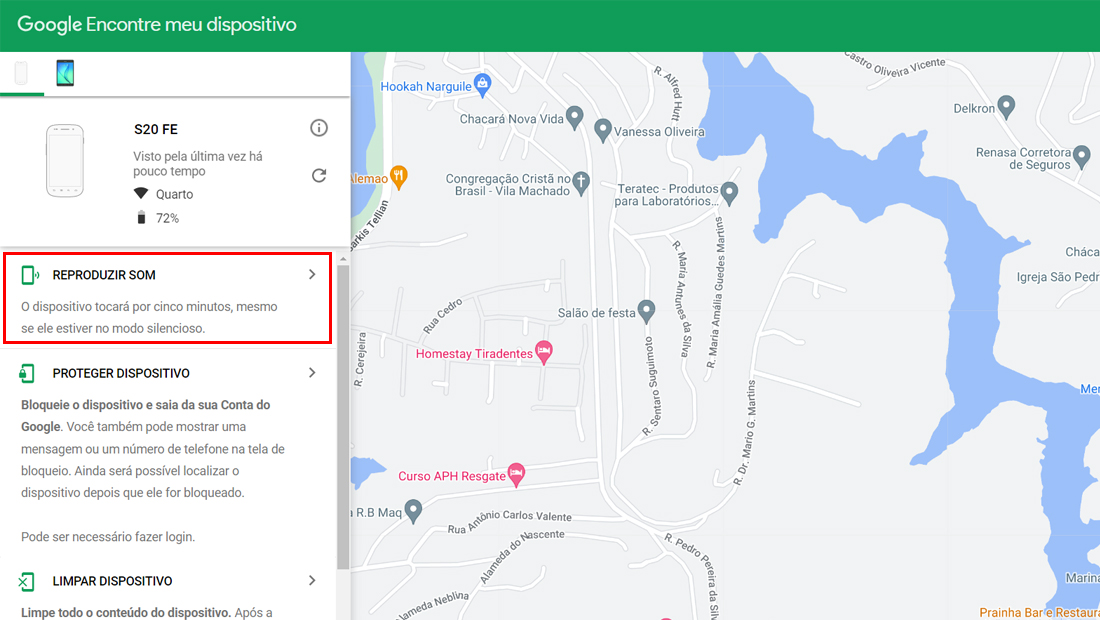 Como rastrear celular pelo Google som