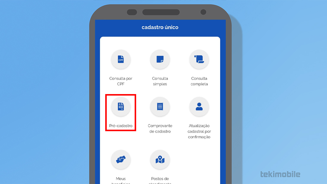 Pré cadastro no Cad Único