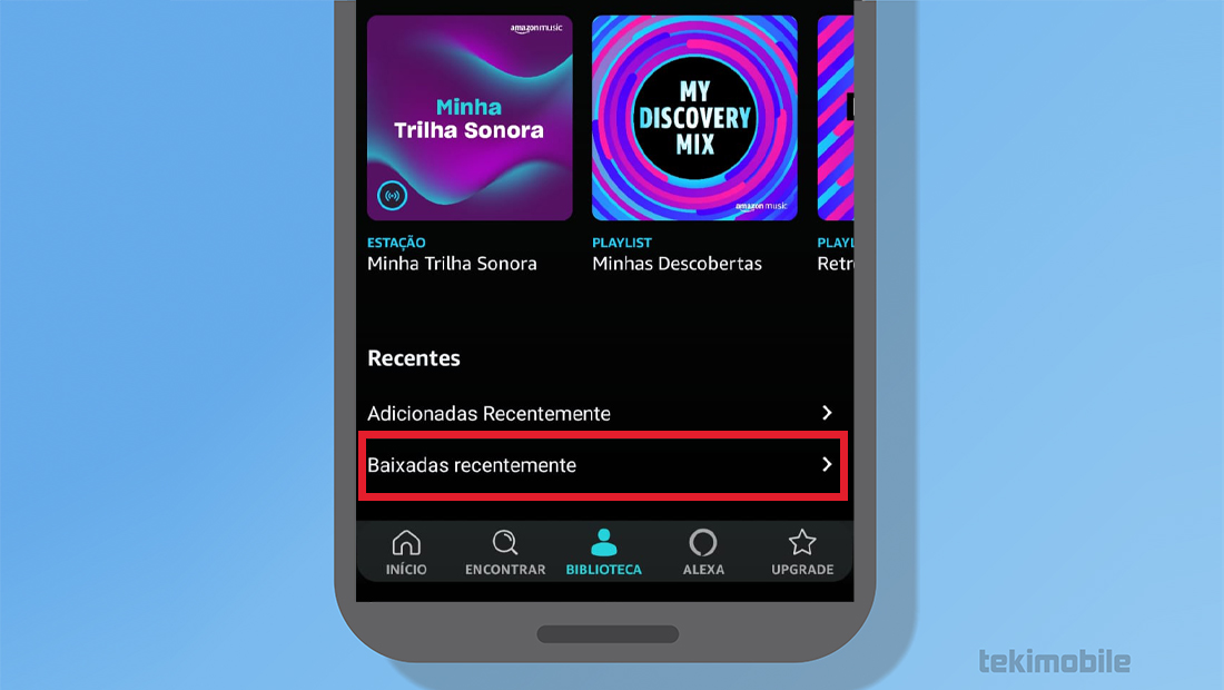 como baixar música no Amazon Music baixadas