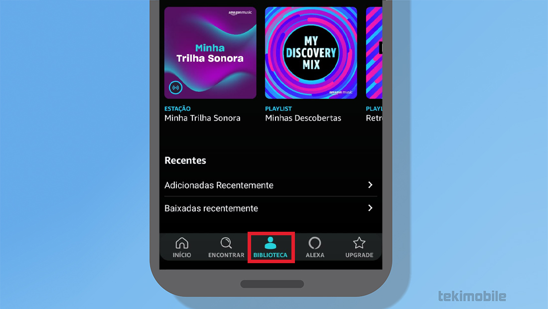 como baixar música no Amazon Music