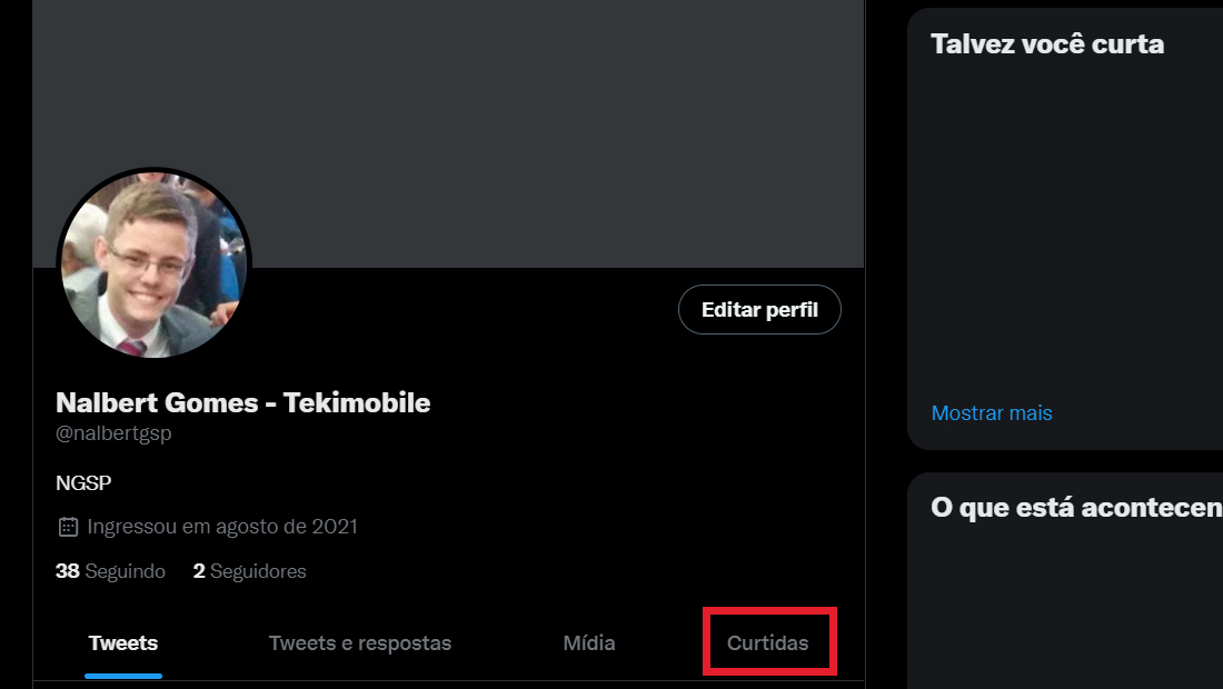 como excluir curtidas do Twitter curtidas